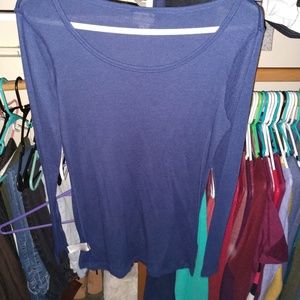 Ribbed long sleeve tee